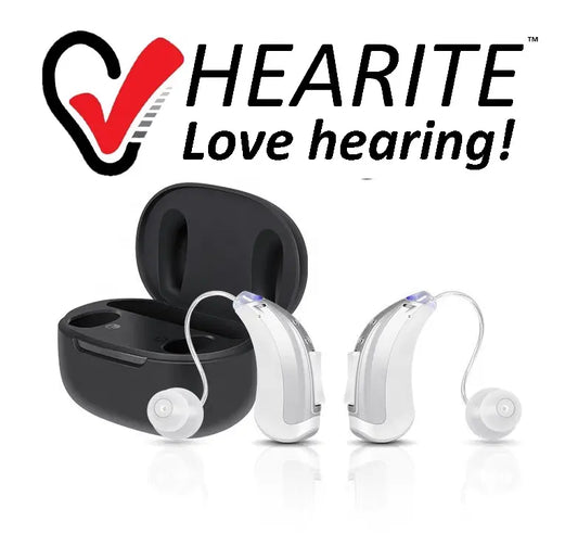 HEARITE OTC Clarity - With Music Streaming, Rechargeable, & Self - Fitting...We're sending The LUV!! - HEARITE Love Hearing!